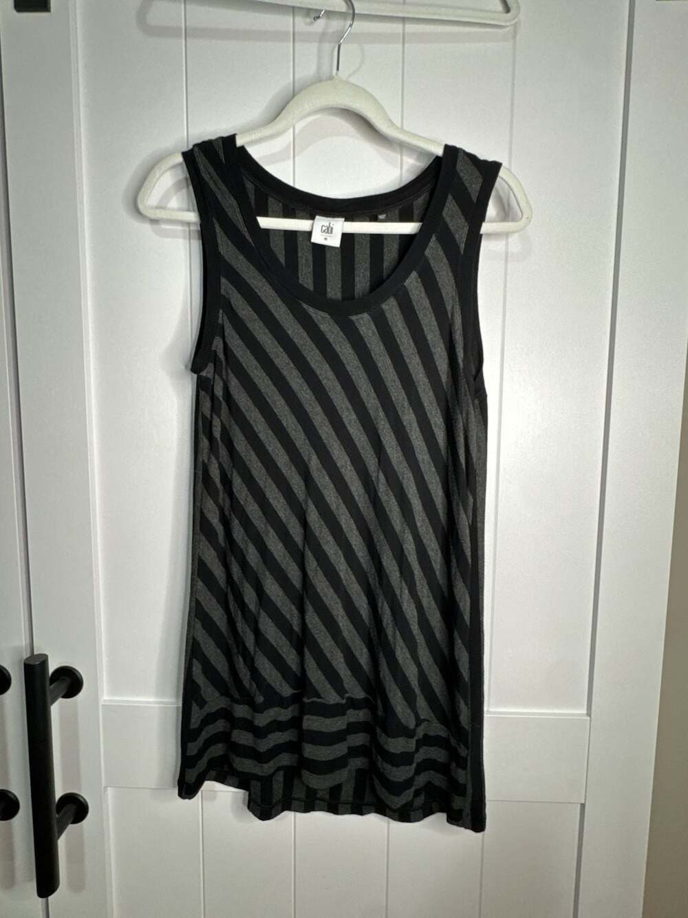 CAbi Style 3630 Align Sleeveless Striped Tunic Tank Top